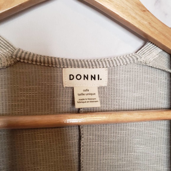 Donni. Ribbed Sandwash Sweater Coat Cardigan Sweater OS - Picture 5 of 10